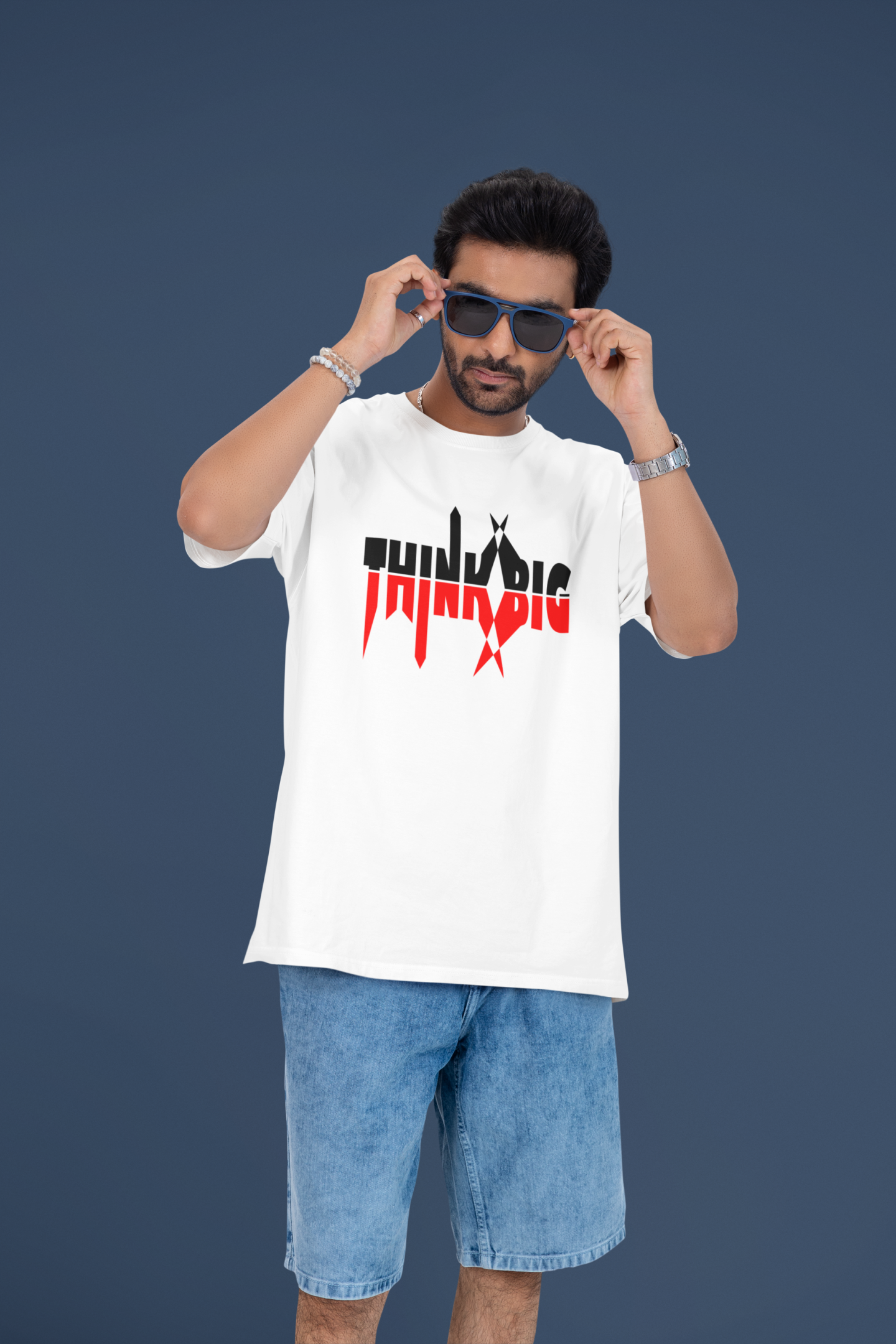 Loop Knitted Cotton Oversize Designer Tshirt